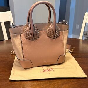 Christian Louboutin Authentic studded Eloise Bag - two toned nude pink/mauve